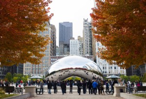 Le Bean (Cloud Gate) à Chicago 
