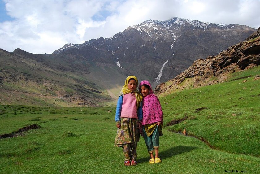 Village Parkachik dans la vallée de Suru, Ladakh
