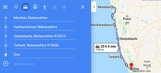 Itinerario de viaje por carretera de 9 días de Delhi a Bangalore