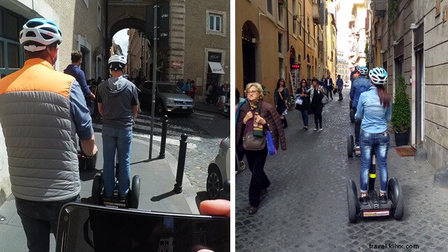 Minha experiência de um passeio de segway em Roma