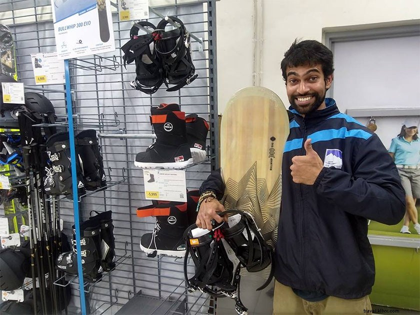 Comprar una tabla de snowboard en la India y convertirse en un profesional en menos de 30 años, 000 rupias