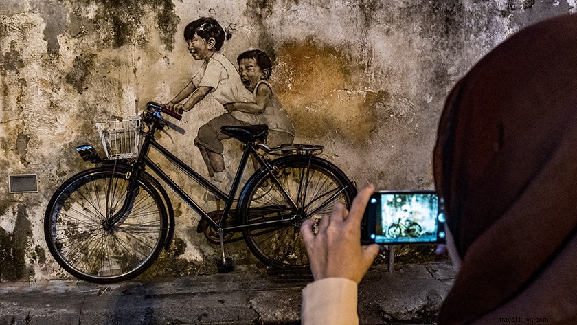Arte callejero en Georgetown Penang:una guía de viaje ideal
