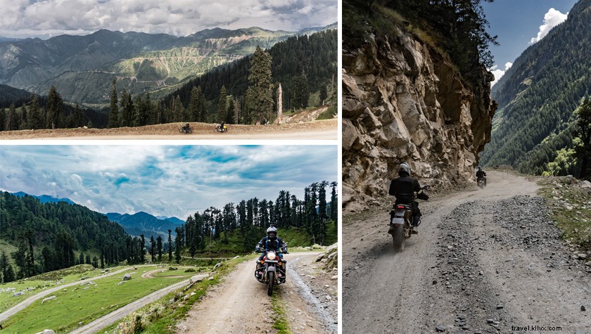 Itinerario de viaje en motocicleta de Jammu a Killar:Basholi, Sarthal, Bhaderwah, Gulabgarh, Patnitop