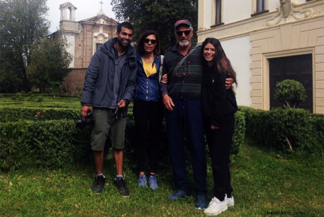 Viviendo con una familia en Roma