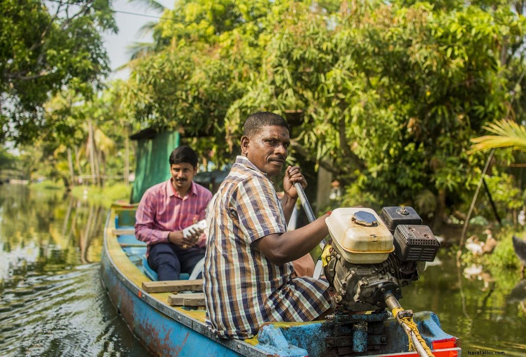 La vie dans les backwaters d Alleppey, Kerala