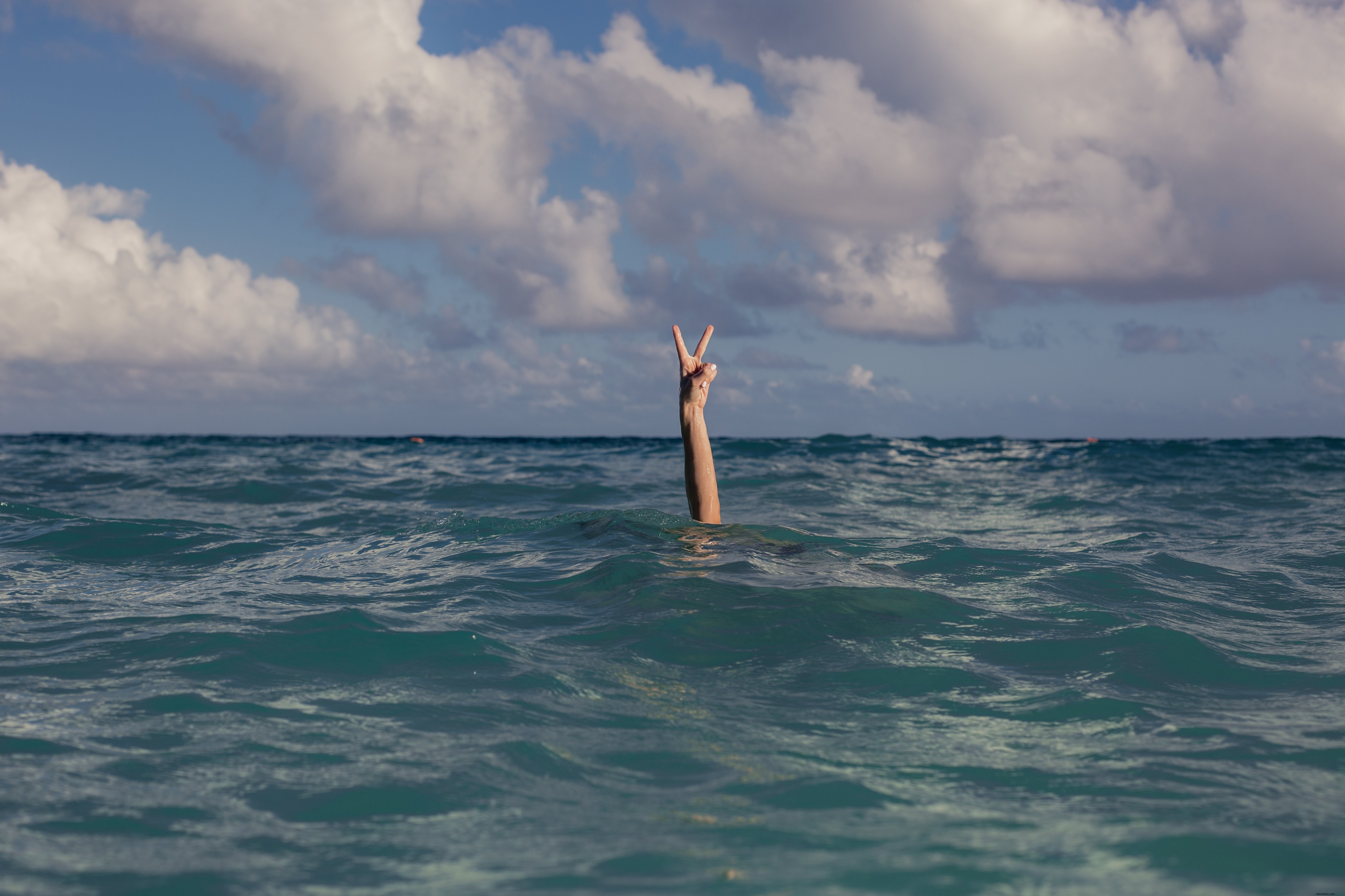 Vacanze Pace Sign In Ocean Photo