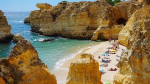 Belle plage au Portugal Photo