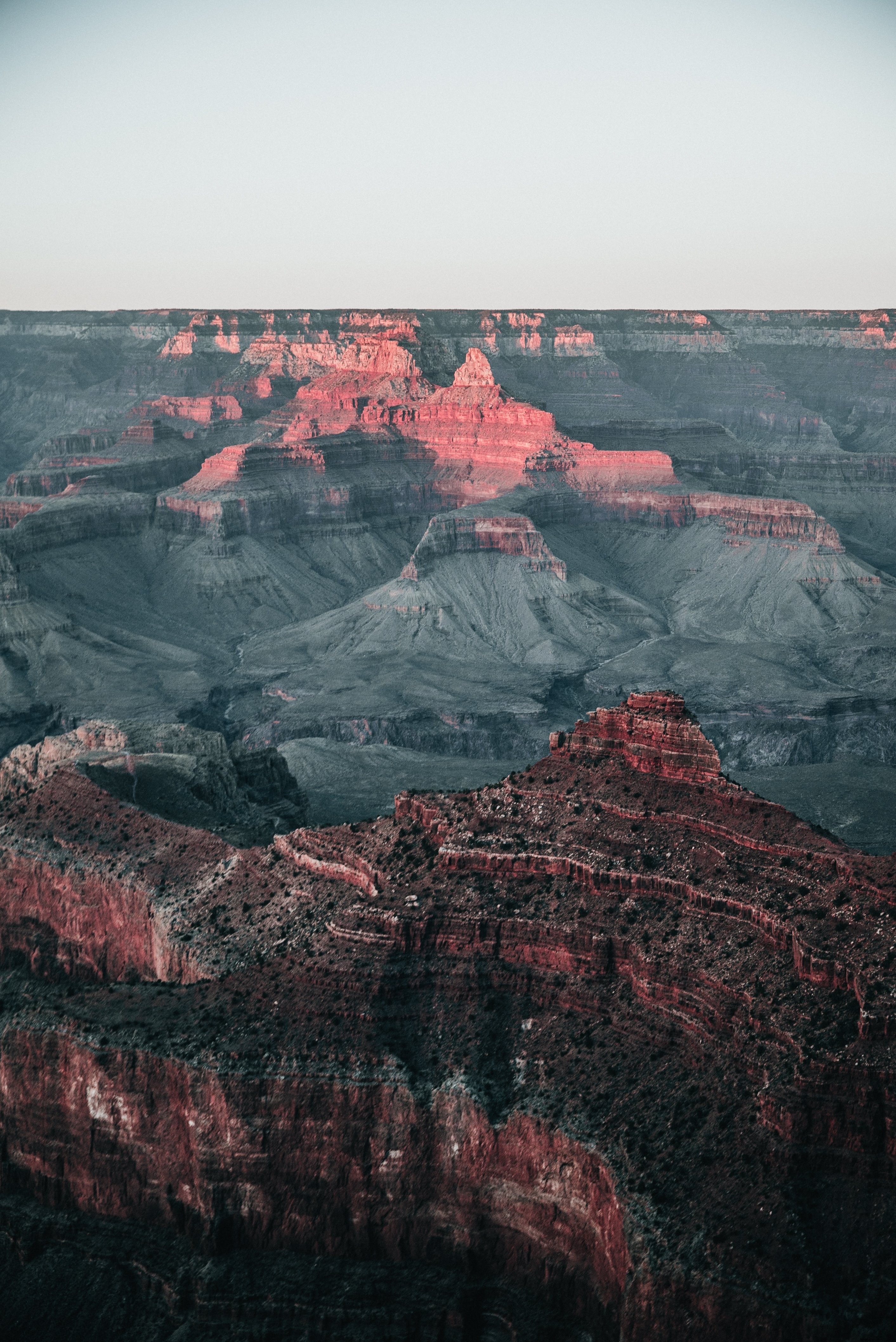 Foto del atardecer en el cañón de Arizona