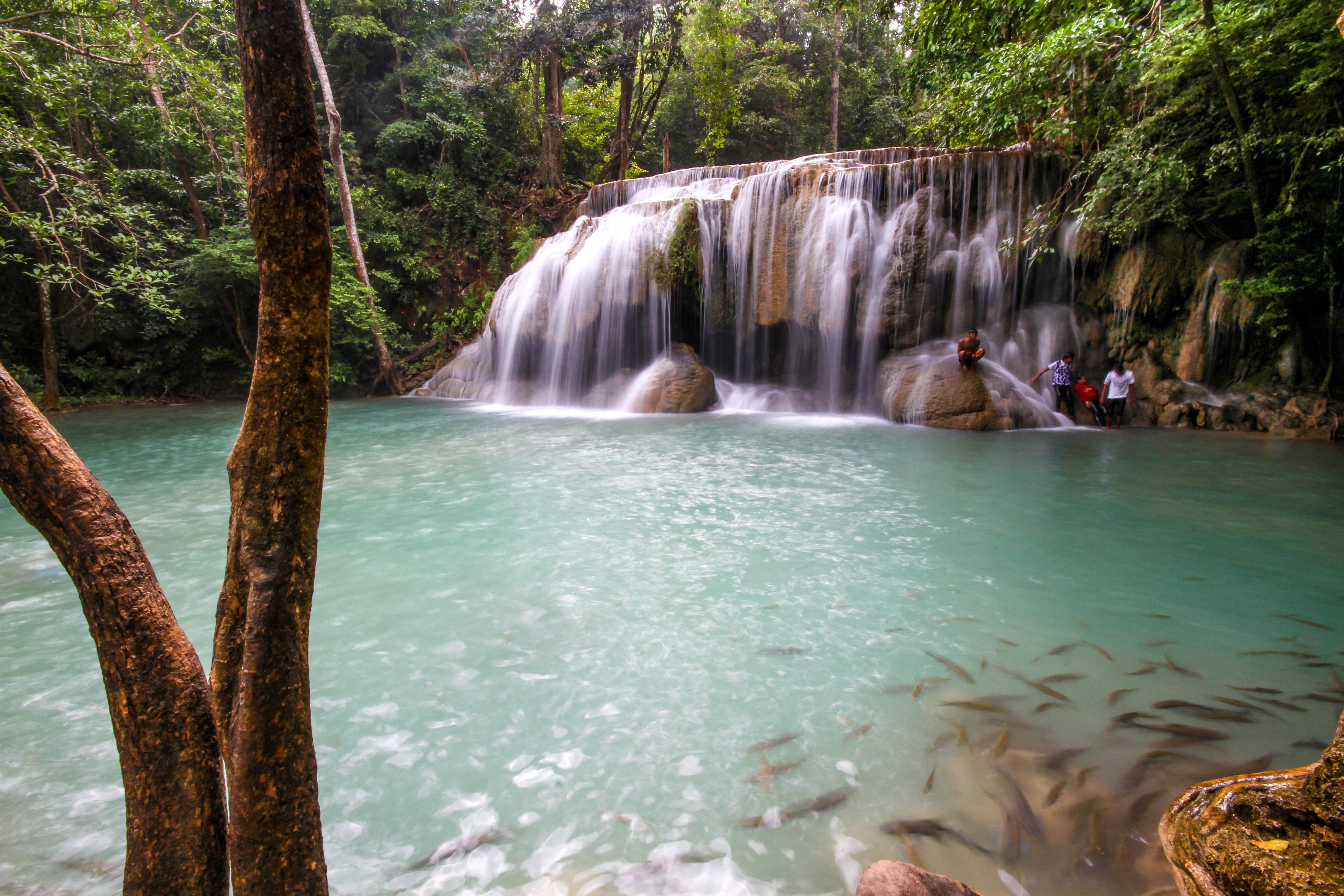 Foto de cachoeira tropical