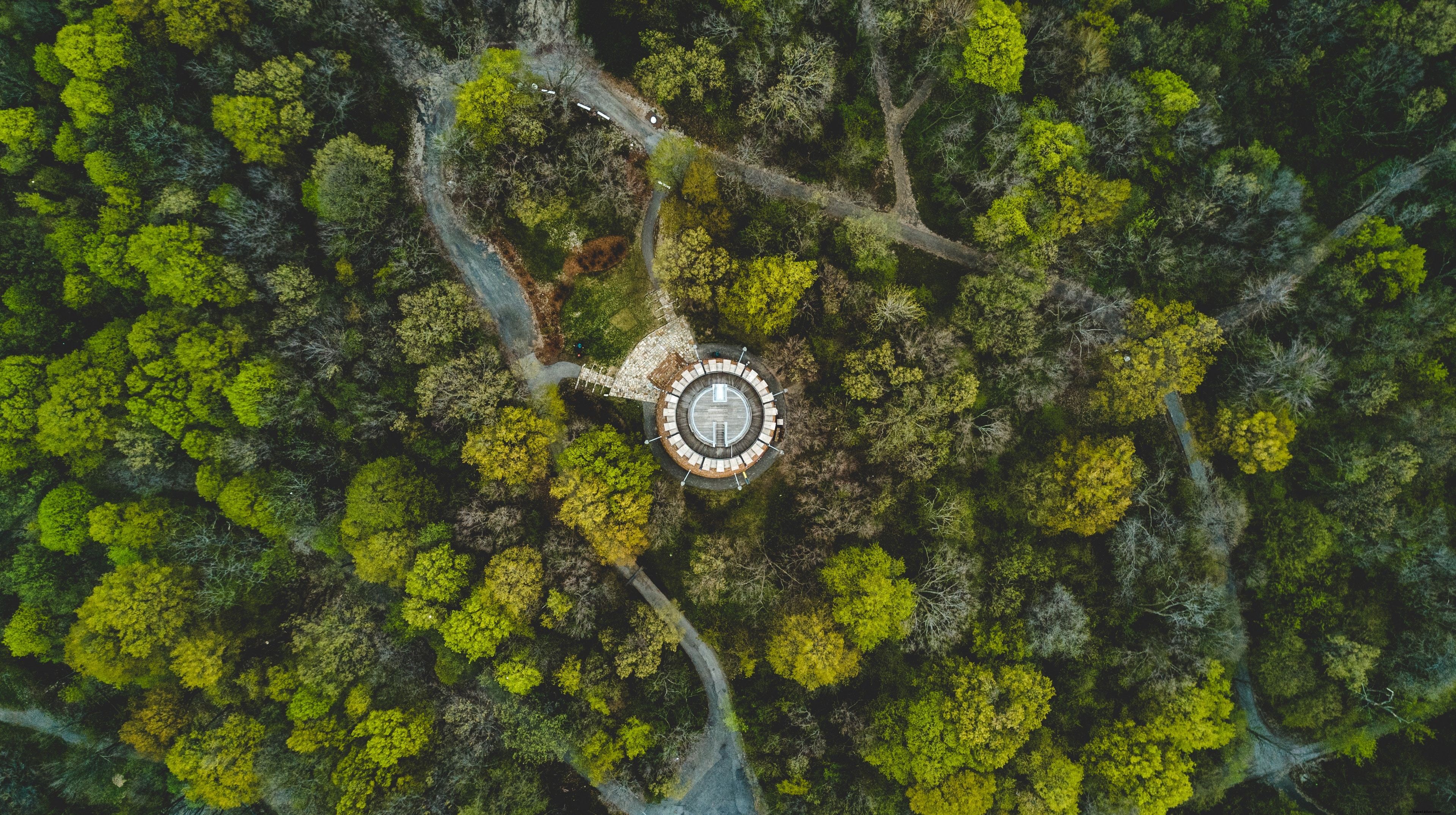 Photo aérienne du parc du Québec