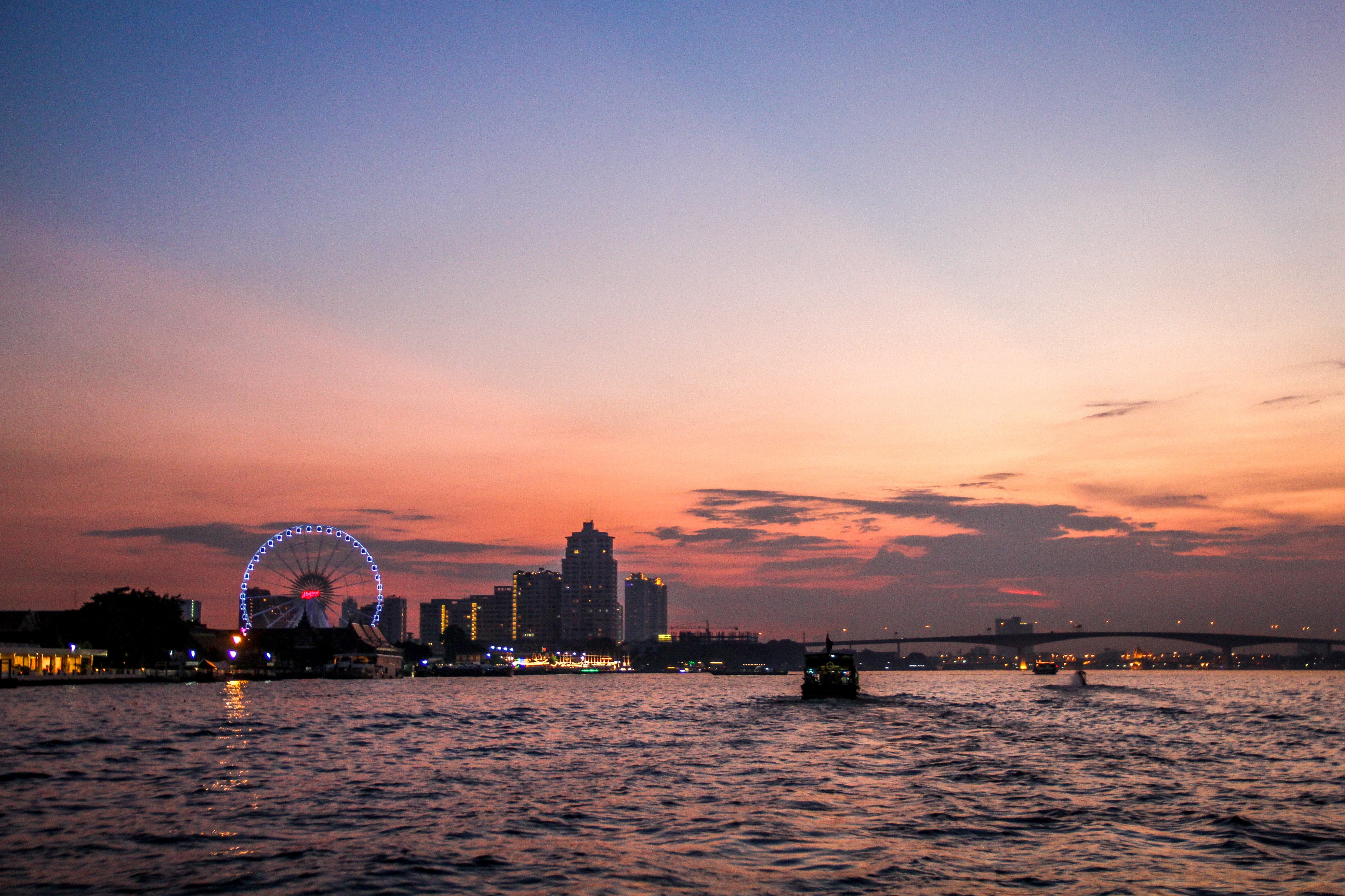 Foto do horizonte de Bangkok Tailândia