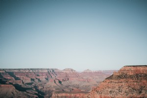 Large paysage de canyon et photo du ciel