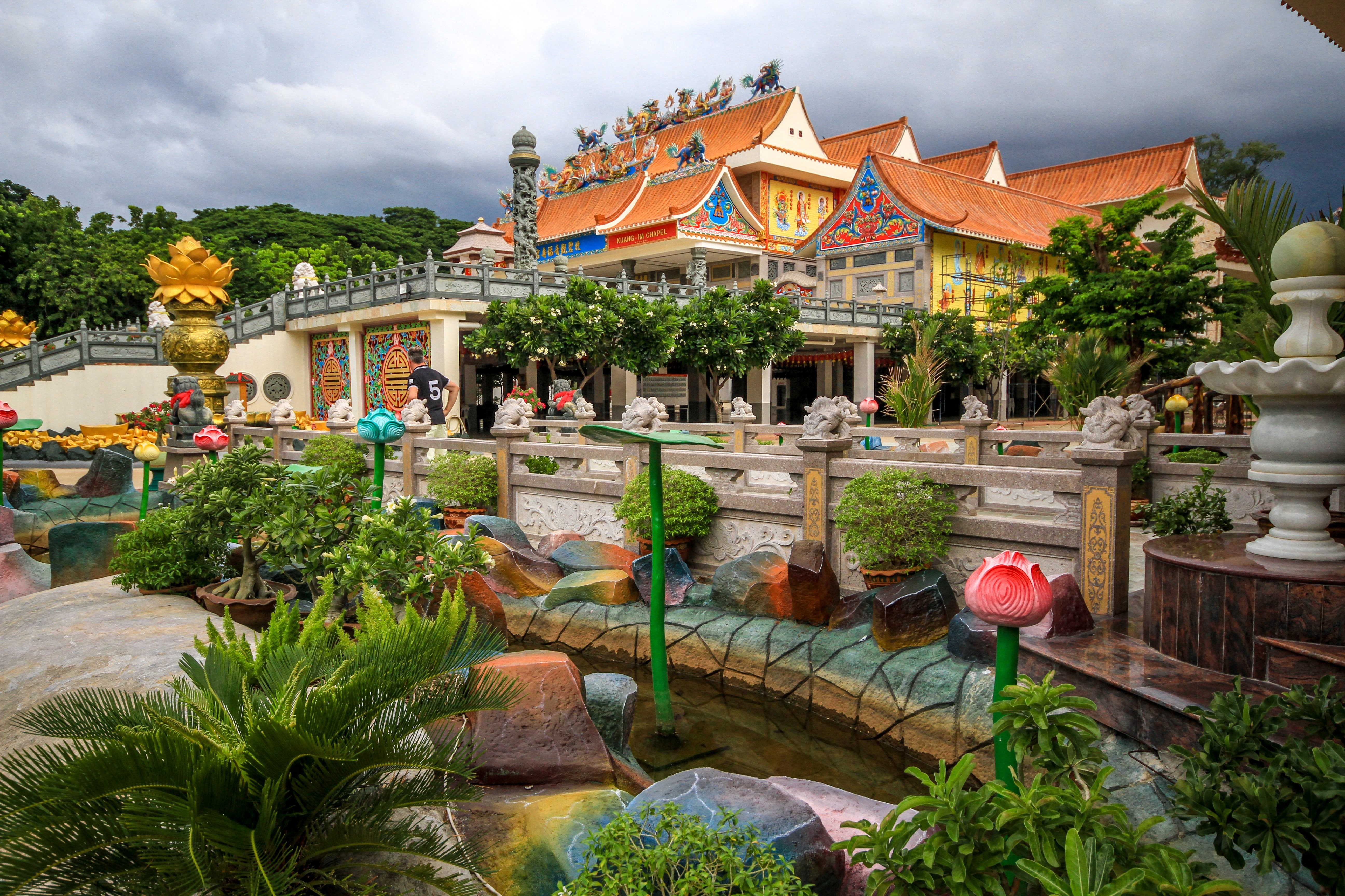 Kuil Kanchanaburi Thailand Foto