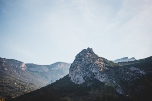 スペインの山の風景写真