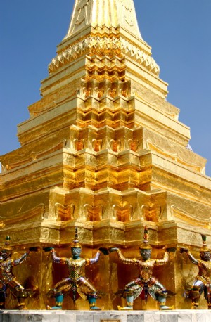 Photo du temple thaïlandais d or