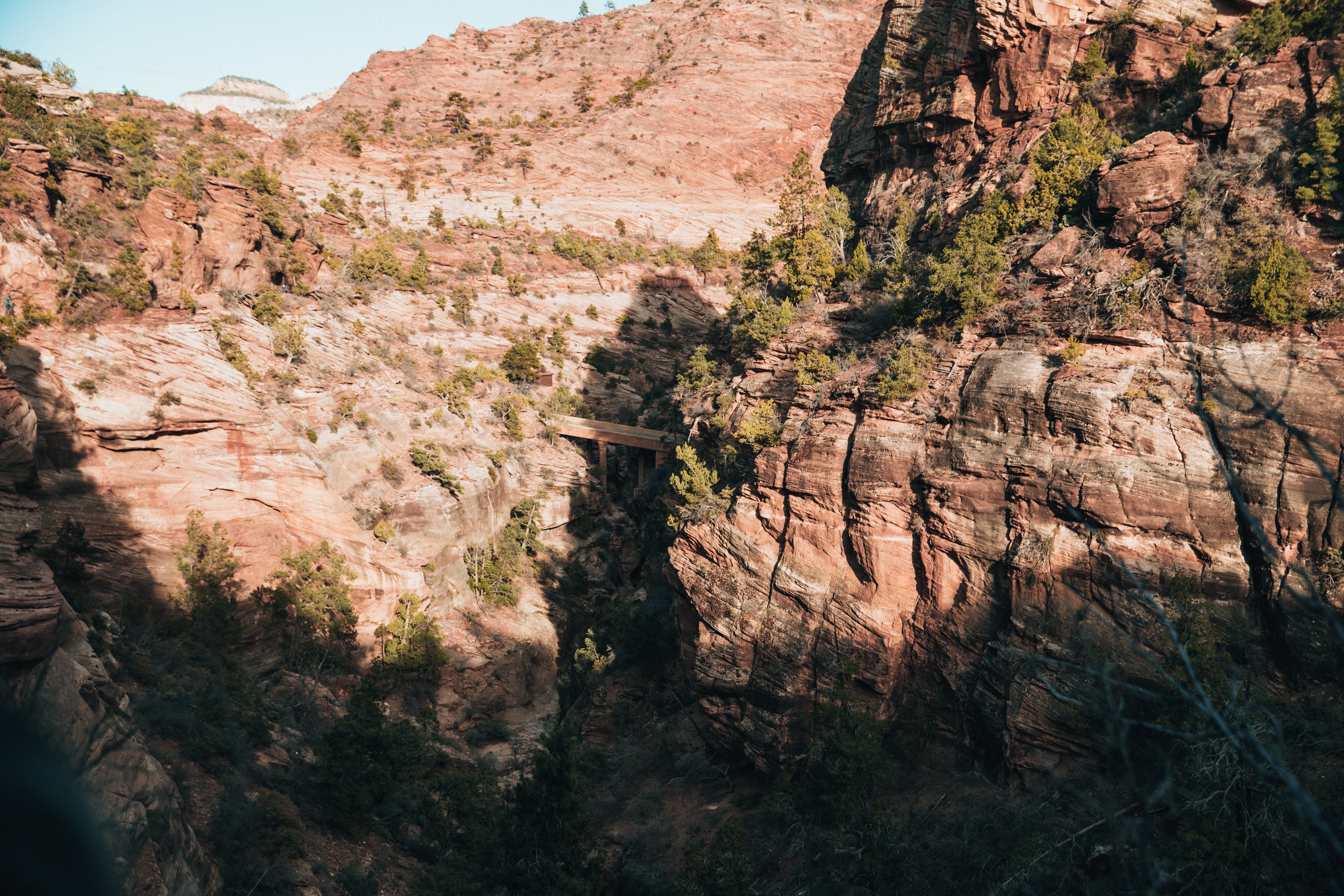 Piccolo ponte nel Grand Canyon foto