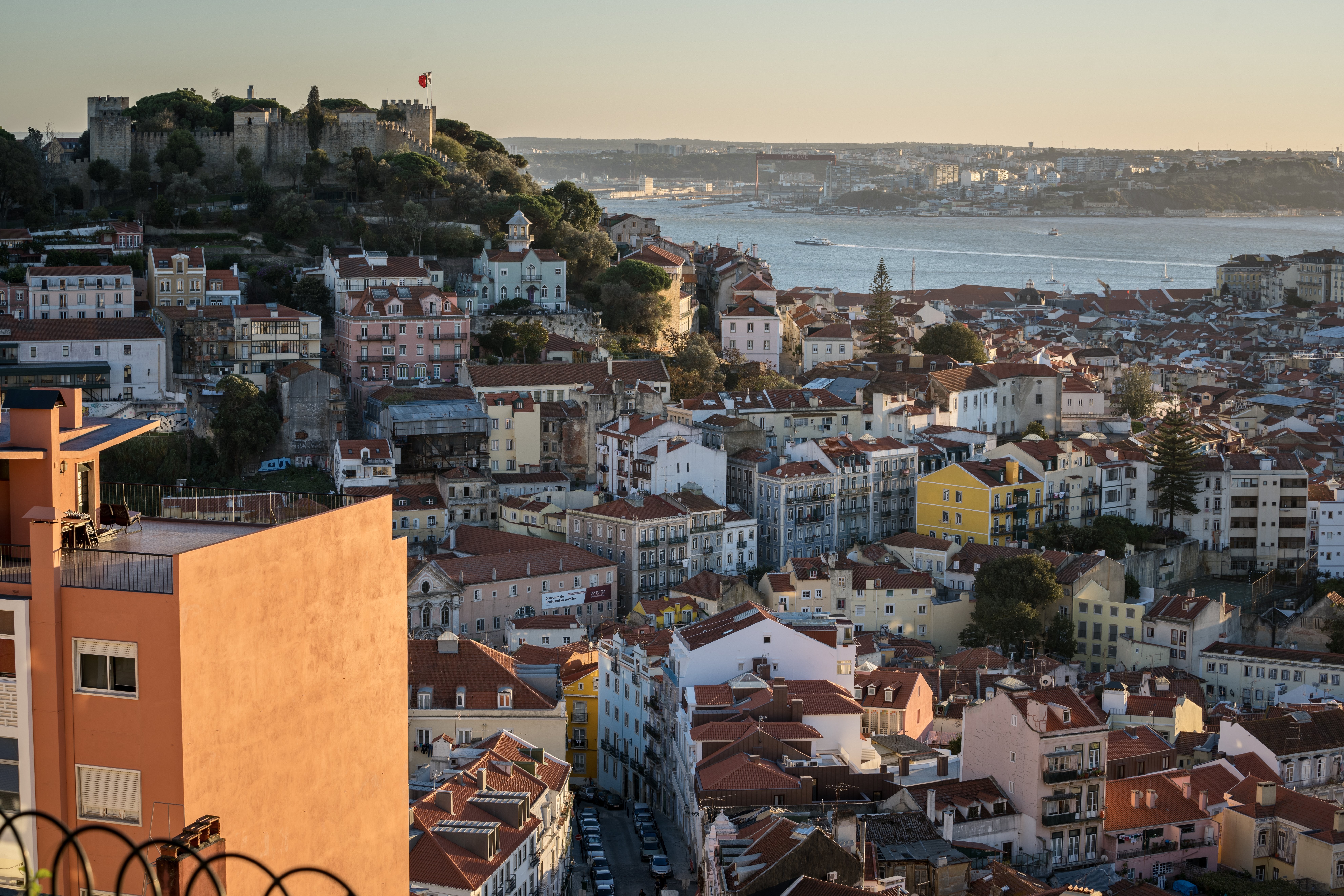 Vista de la foto de la ladera de Lisboa