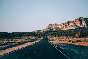 Foto dell autostrada del deserto americano