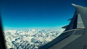 Foto Penerbangan di Atas Pegunungan