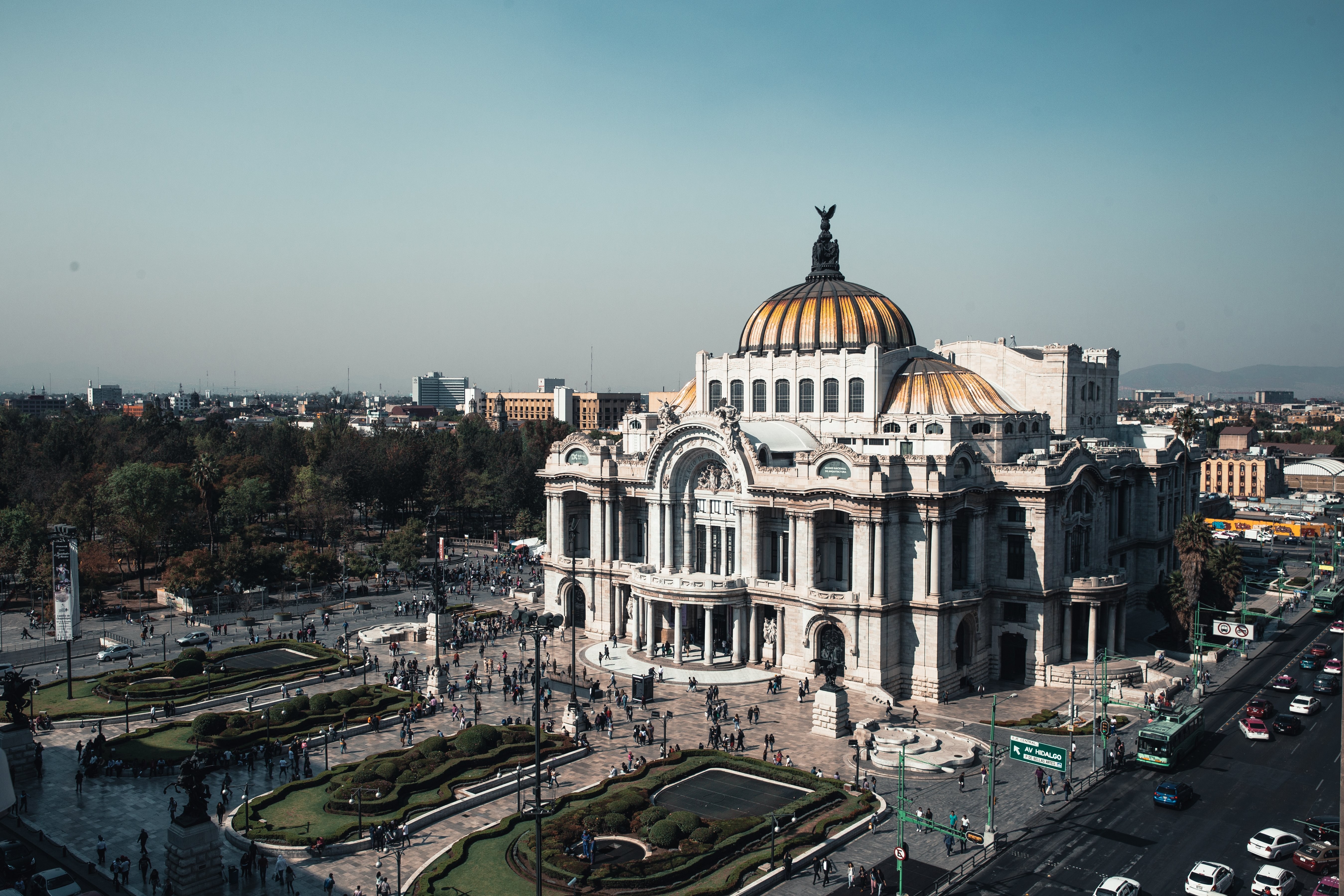 Foto panorámica del Palacio de Bellas Artes