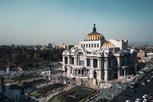 Foto panoramica del Palacio De Bellas Artes
