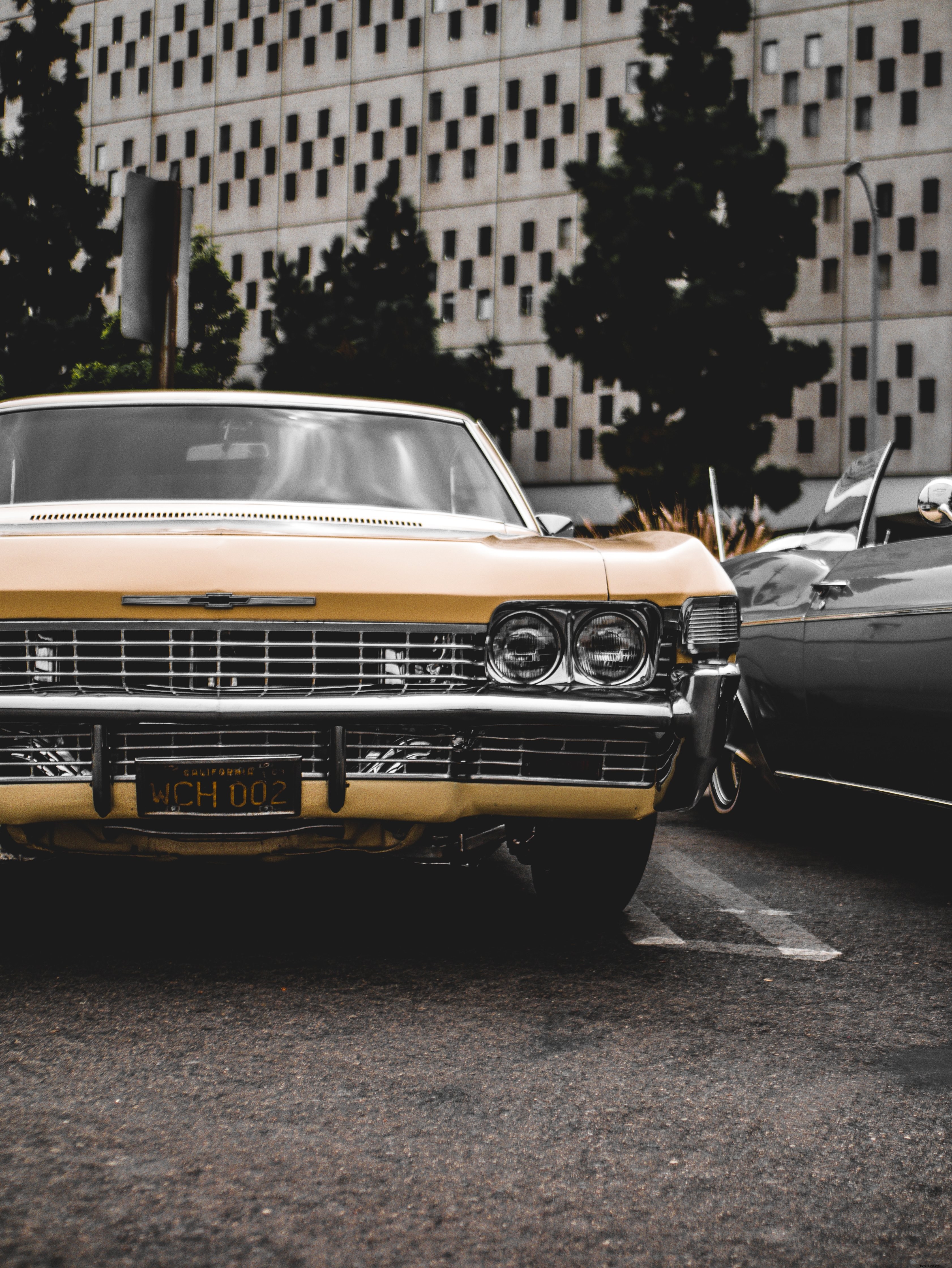 Vue de l avant d une photo de voiture américaine classique