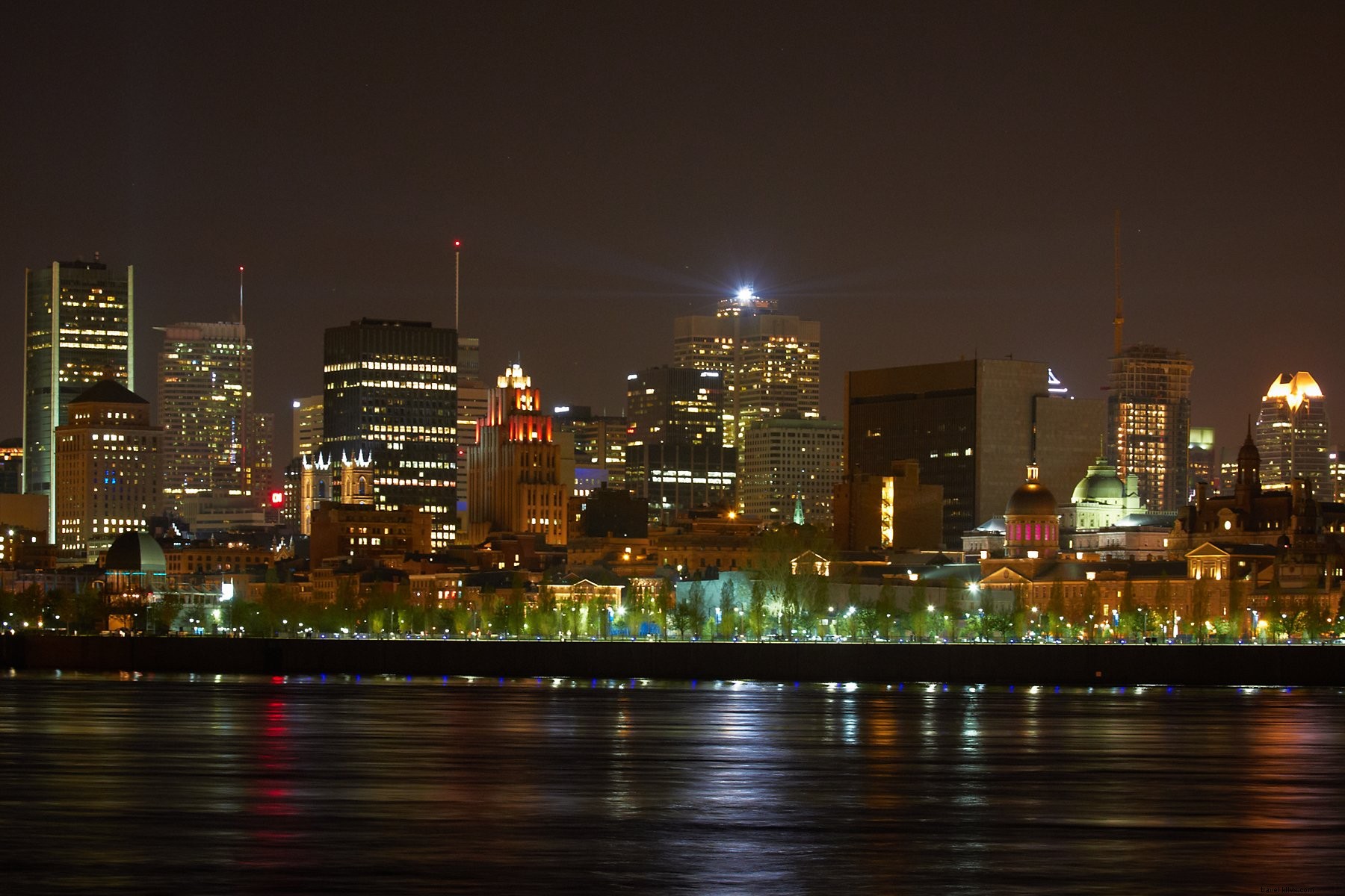 Foto Tepi Laut Malam Quebec Montreal