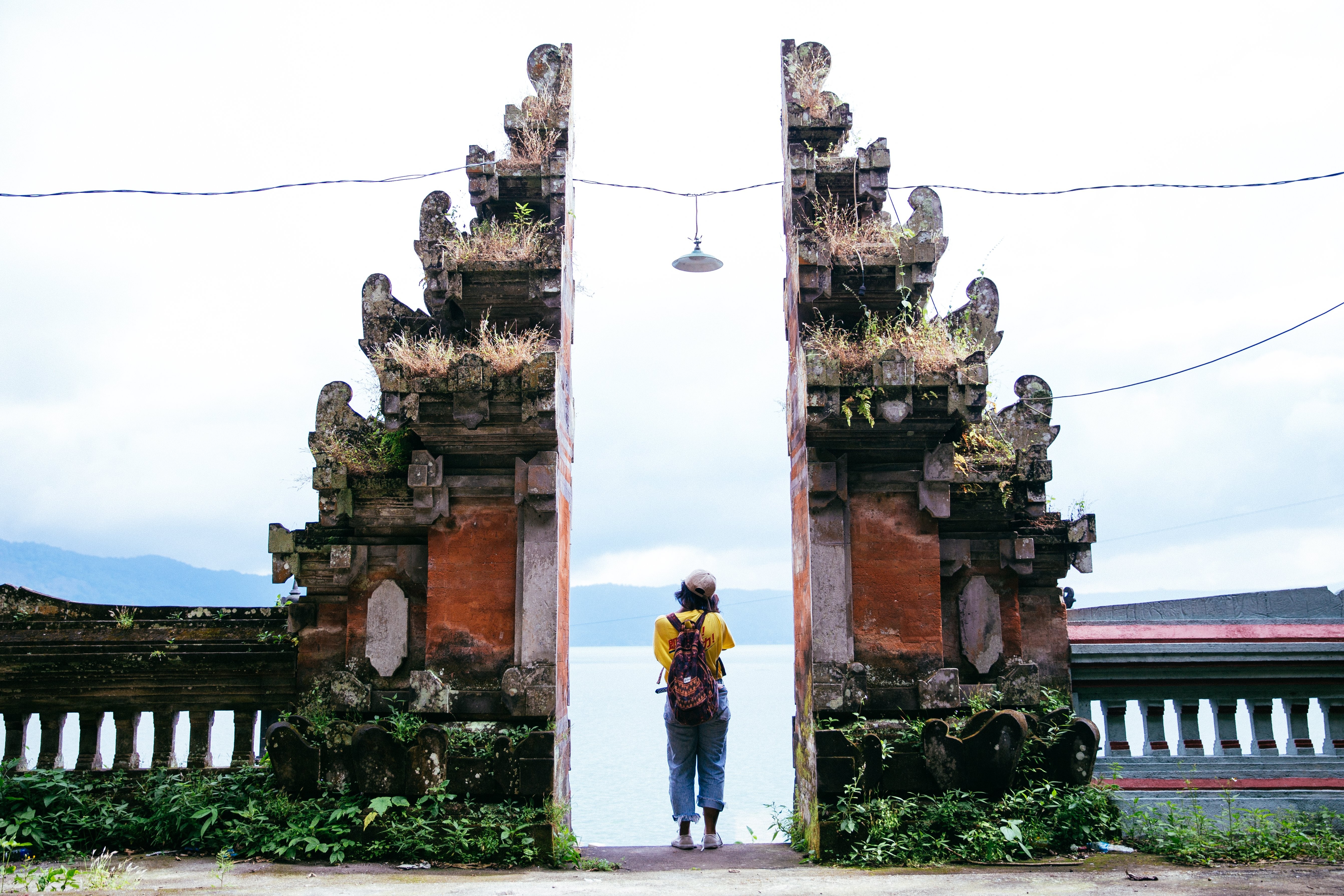 Foto da passagem do templo