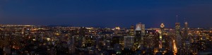 Foto della città di Montreal di notte