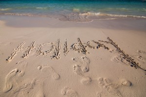 Photo de vacances dans le sable