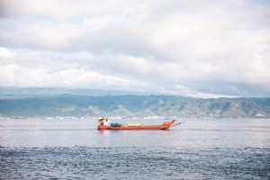Barco en Ocean Indonesia Photo
