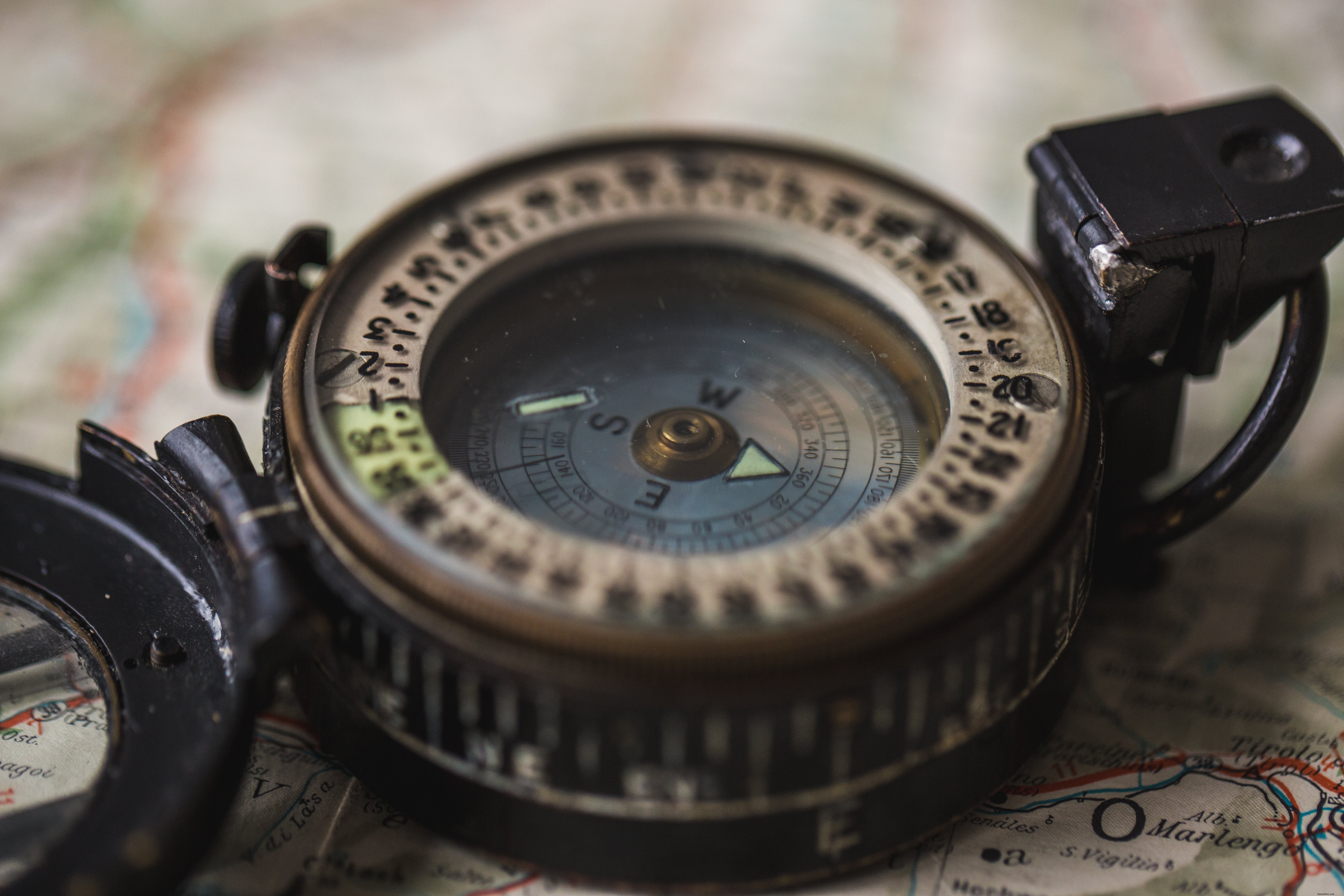 Close Up de uma Compass Photo