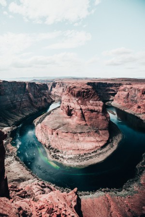 Photo de la courbe en fer à cheval de la rivière Colorado