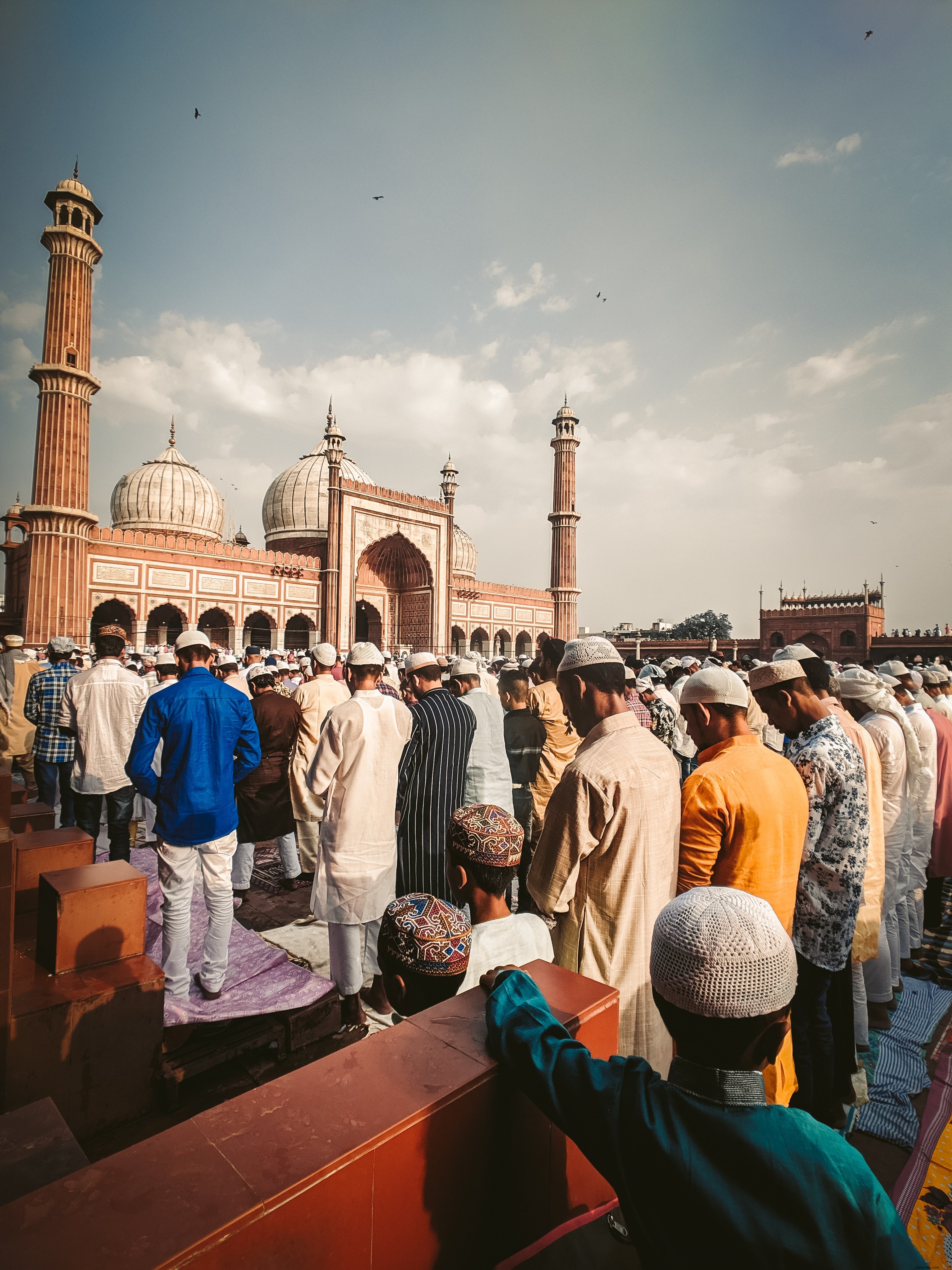 Sholat Di Masjid Foto