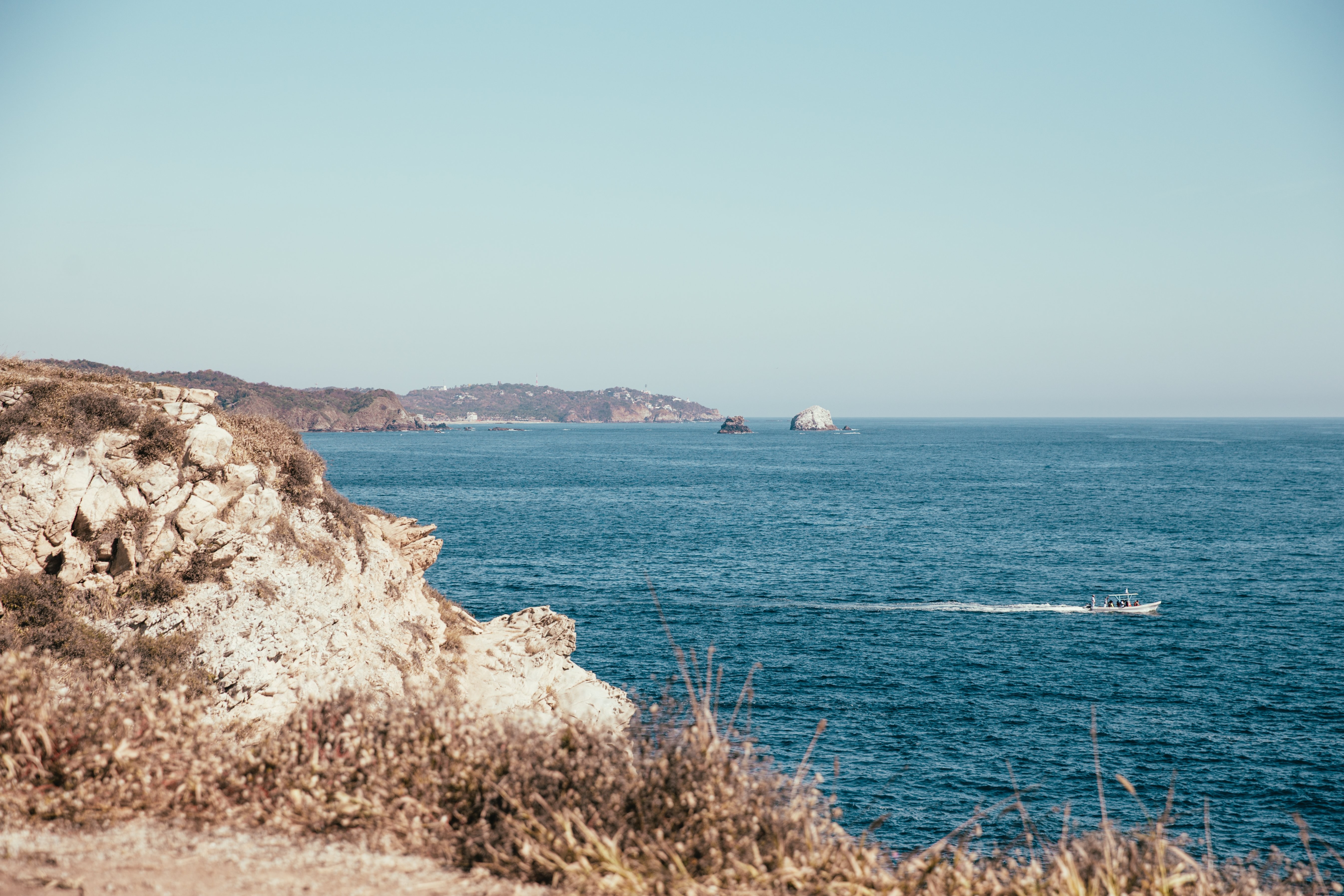 Foto da vista do mar no México