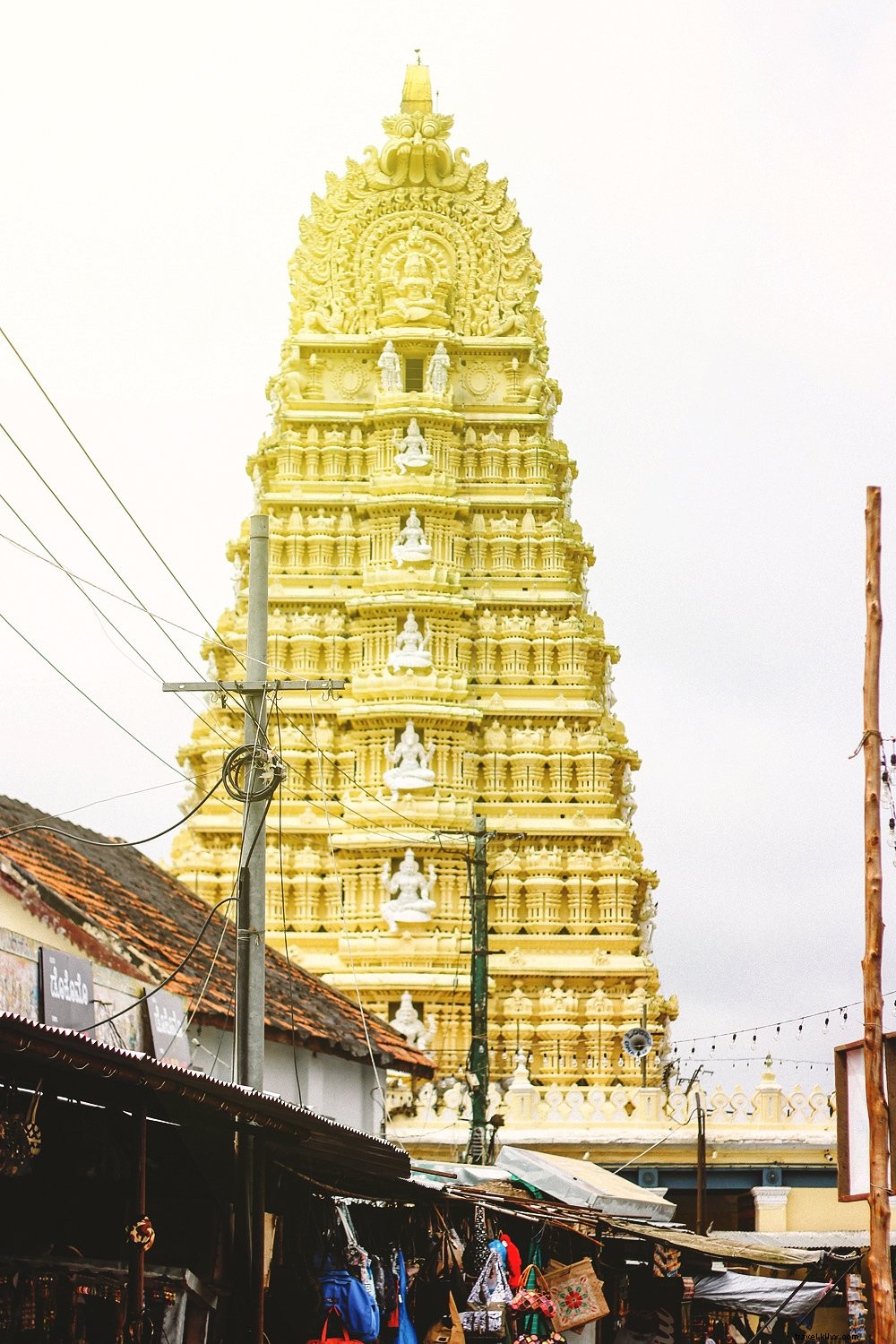 Foto do templo hindu no sul da Índia