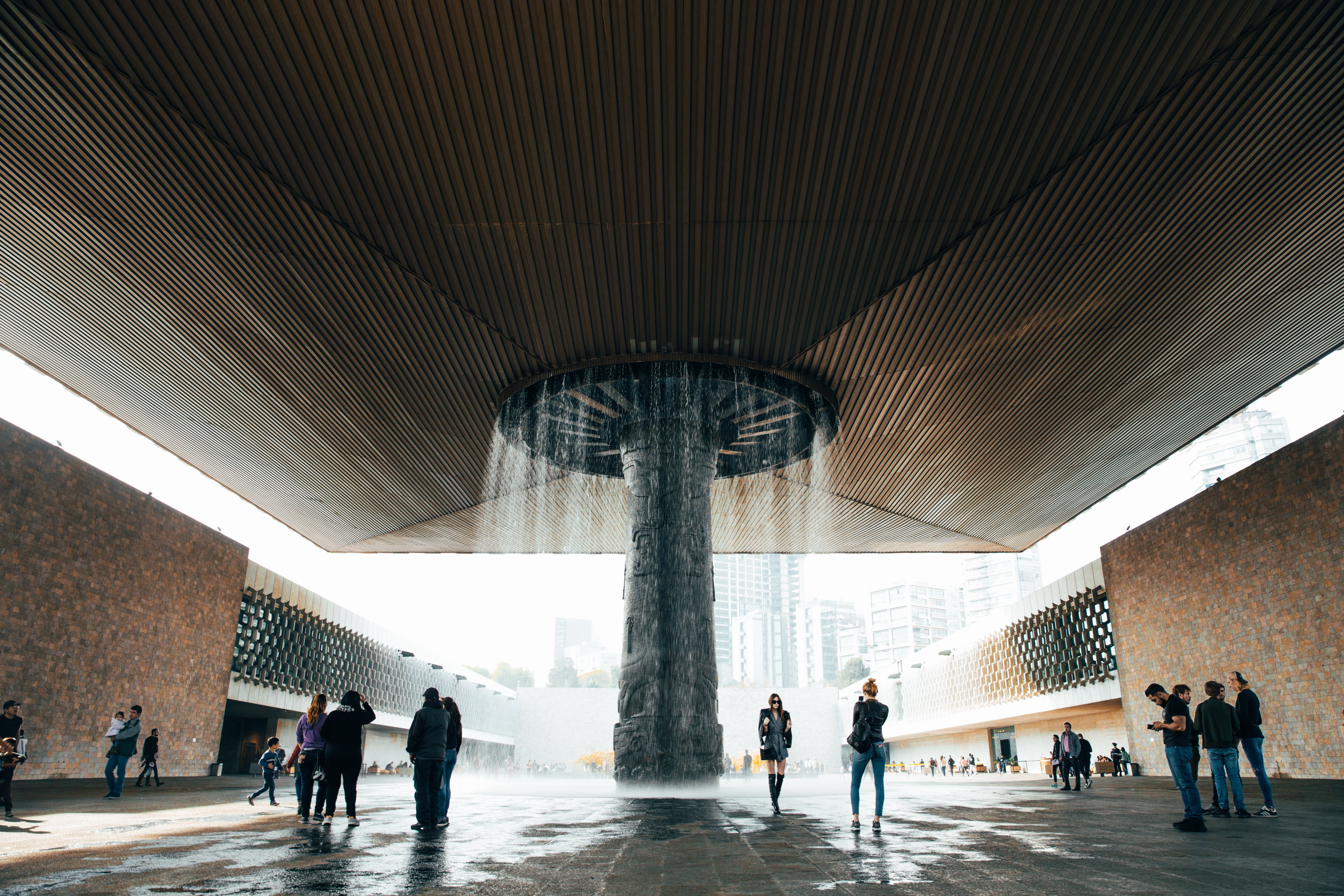 Foto della struttura dell acqua del Museo De Antropologia