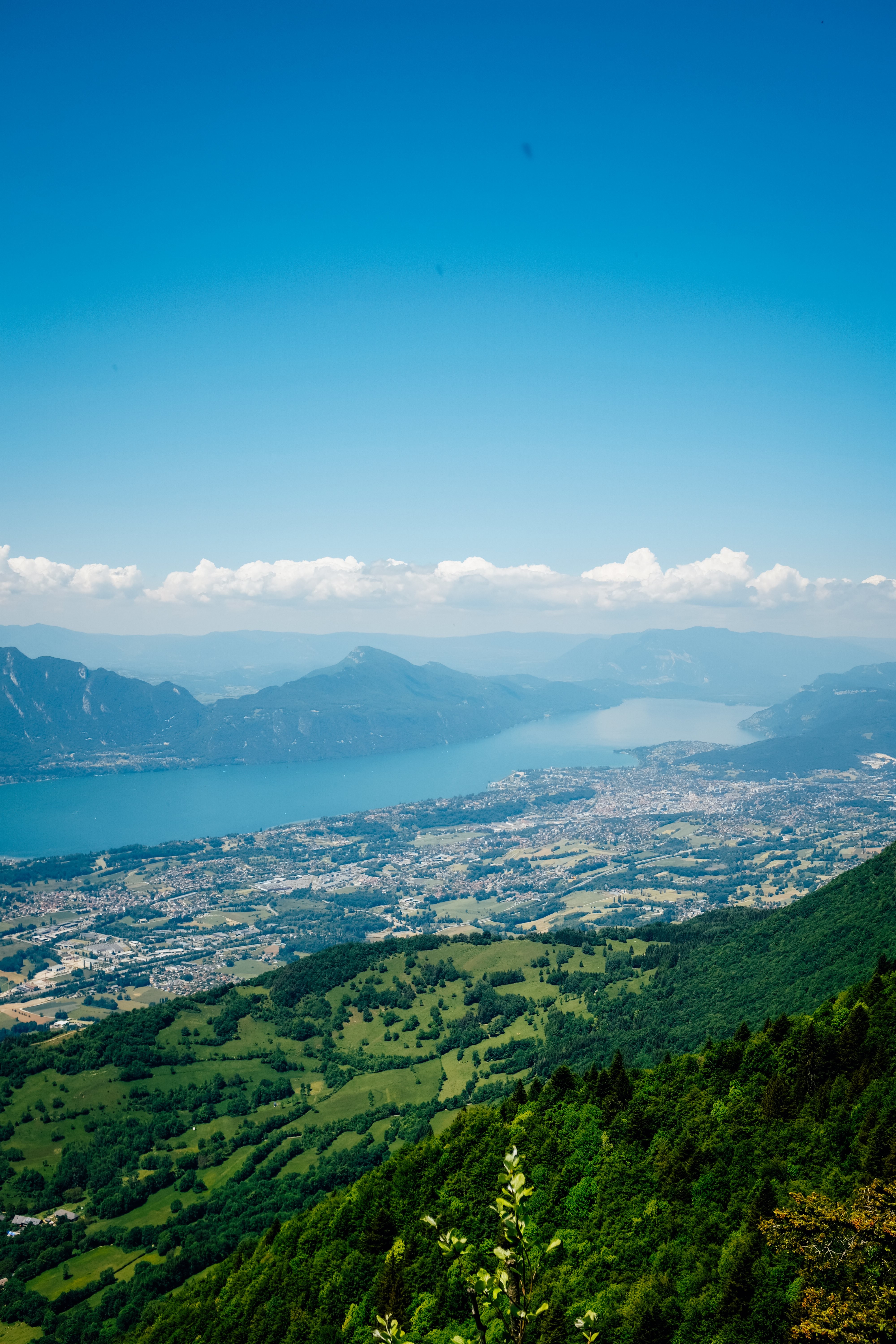 La bellezza della lussureggiante valle verde foto