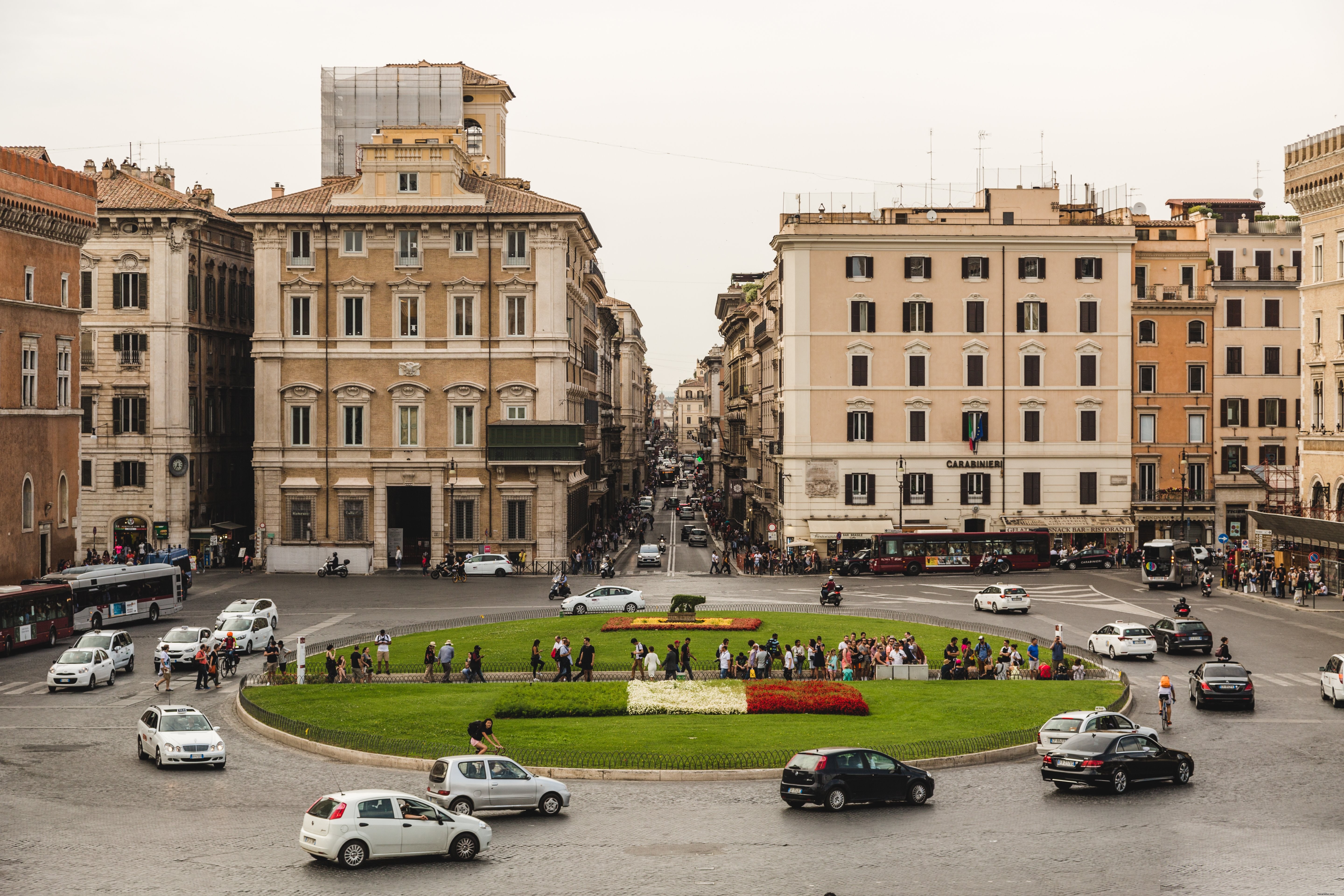 Foto della rotatoria di Roma Italia