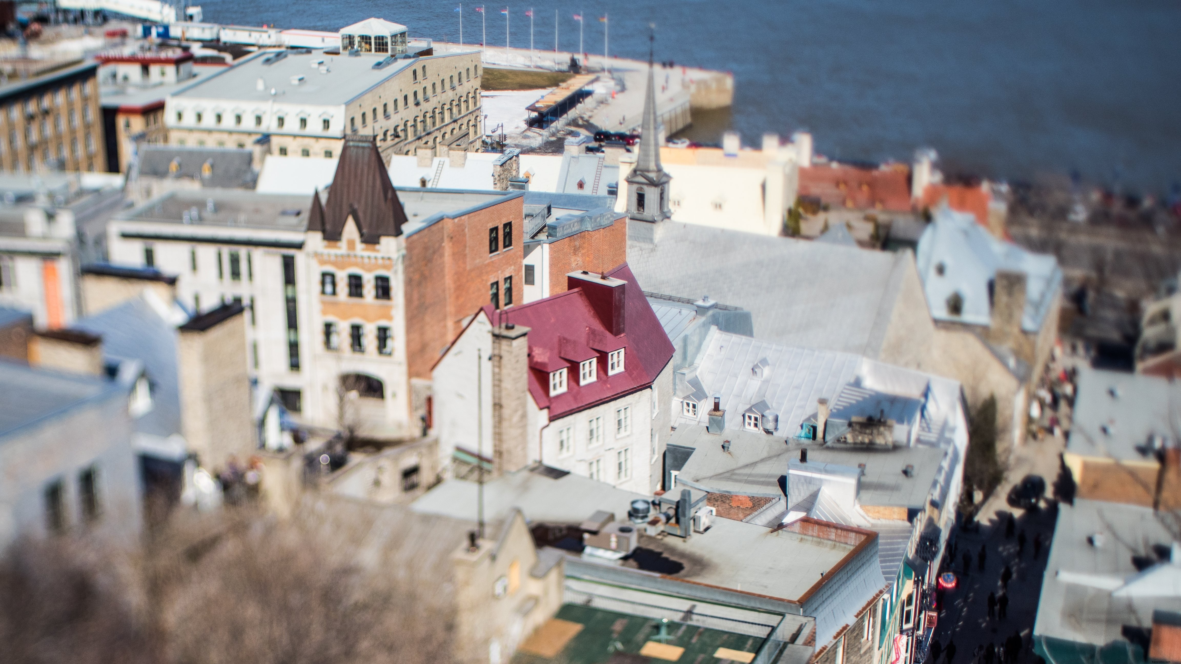 Foto fisheye di Quebec City