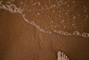 piedi di sabbia, Foto di spiaggia sabbiosa