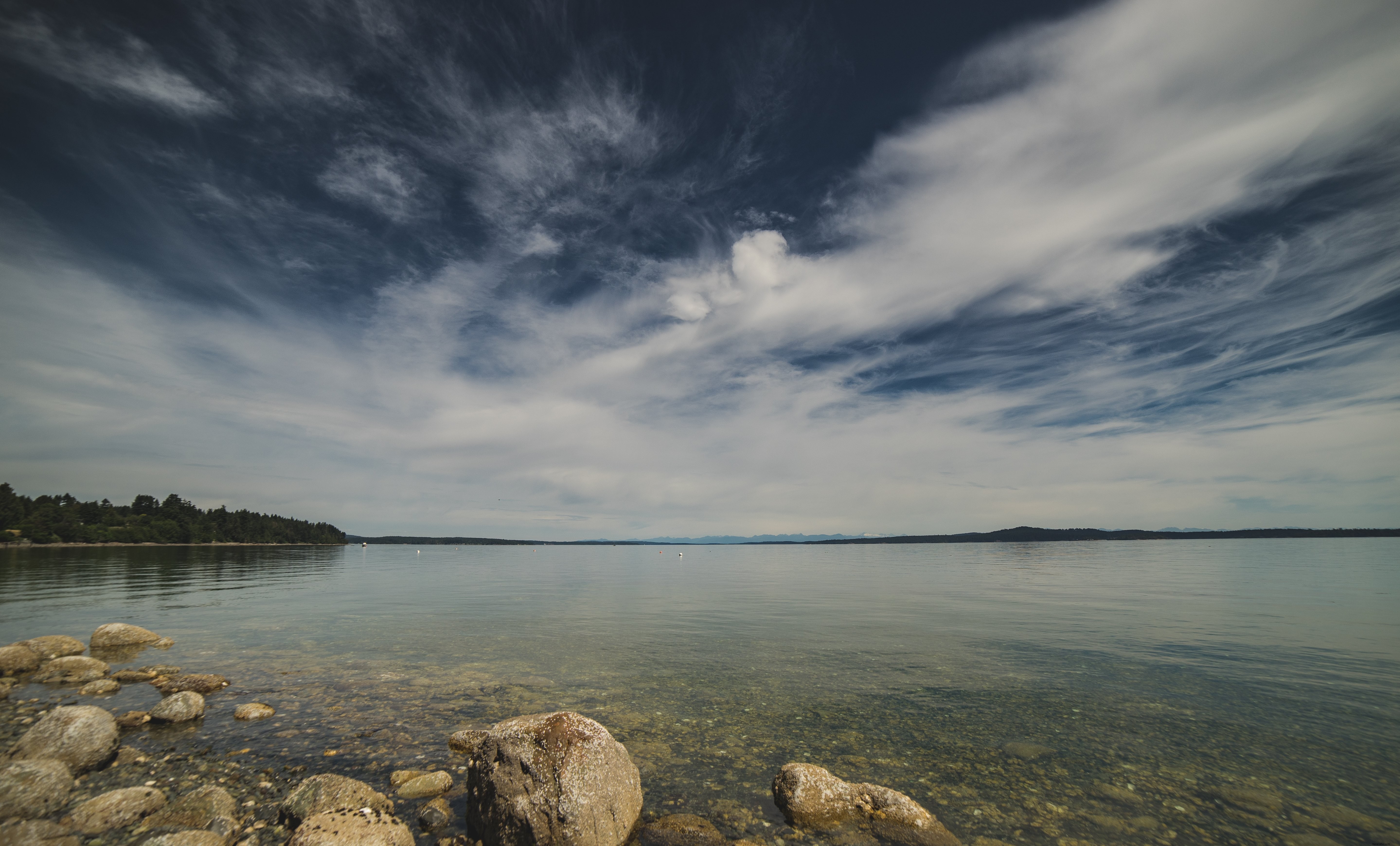 Foto di vista sulla spiaggia dell isola di Vancouver