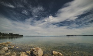 Foto di vista sulla spiaggia dell isola di Vancouver