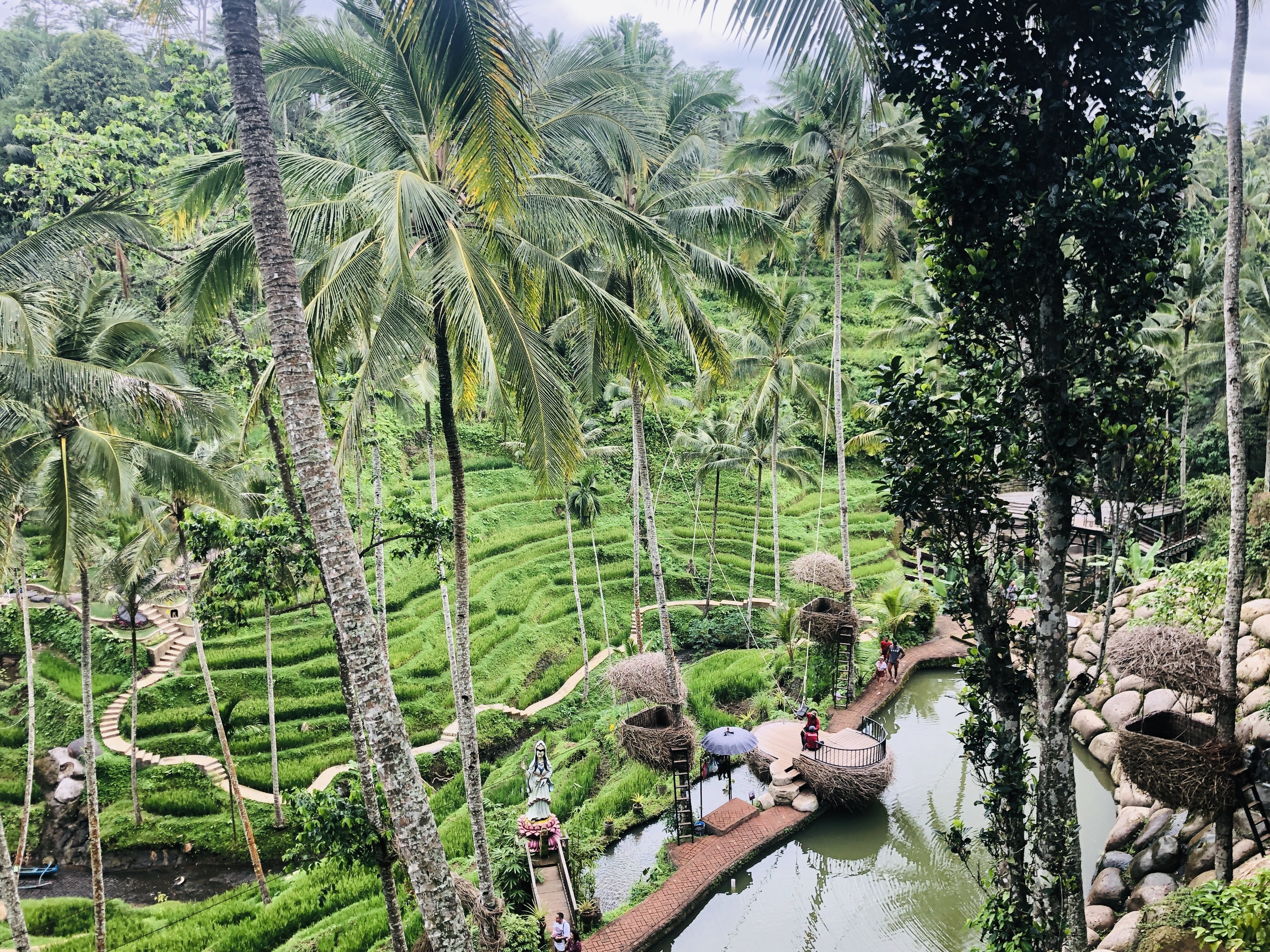 Cascata di una collina in Indonesia Foto