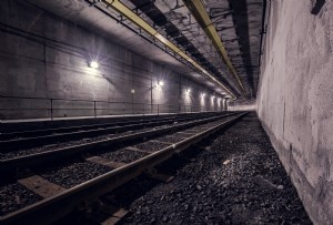 Foto do túnel de trem