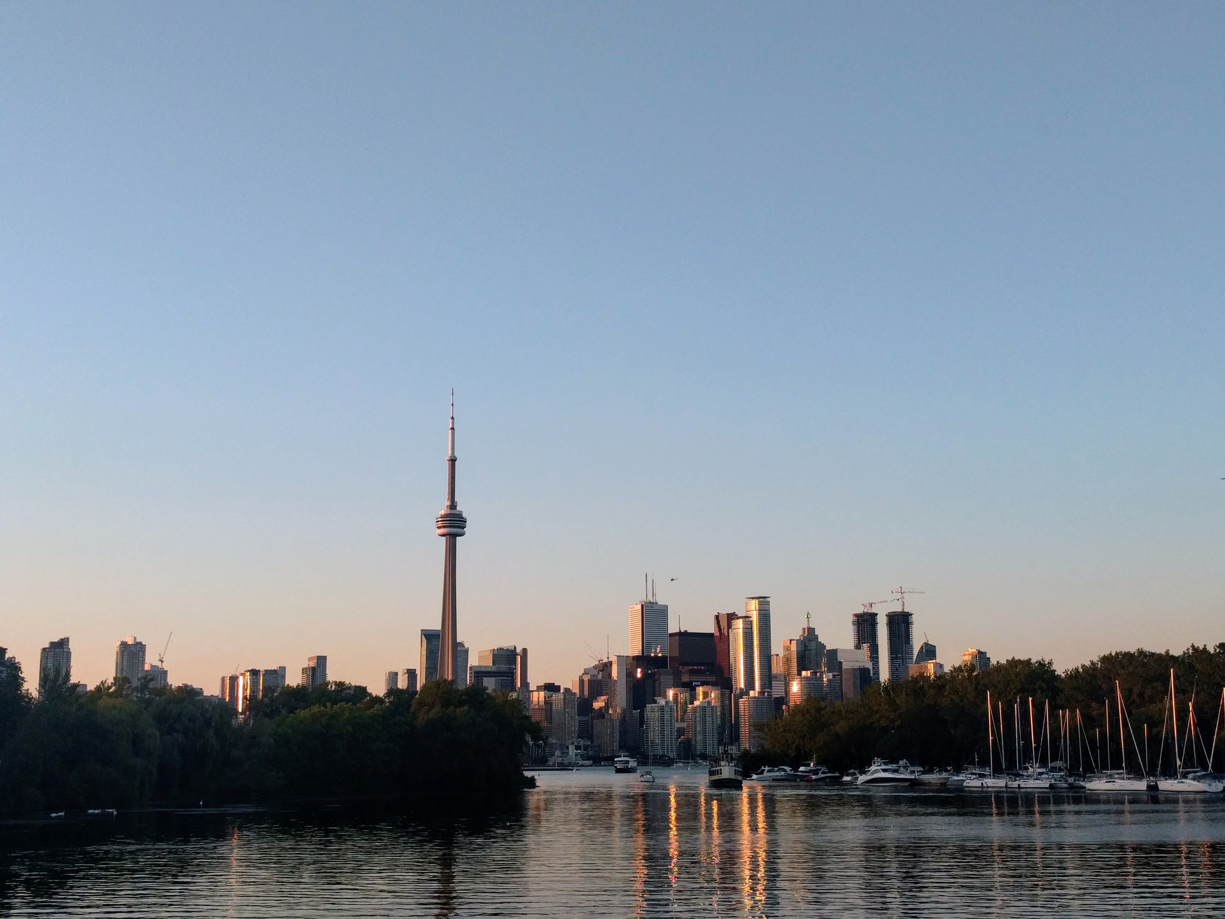 Photo d horizon d été de la ville de Toronto