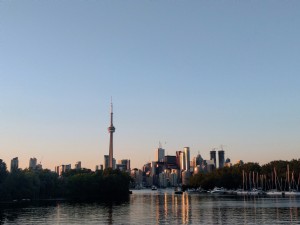 Foto di skyline estivo della città di Toronto