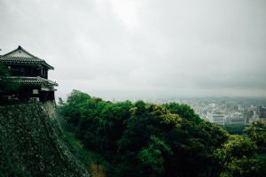 Una vista desde la foto del parque Shiroyama