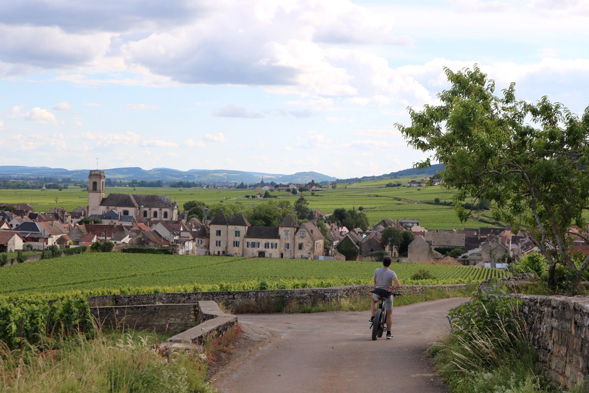 Andar de bicicleta, beber e relaxar na Borgonha