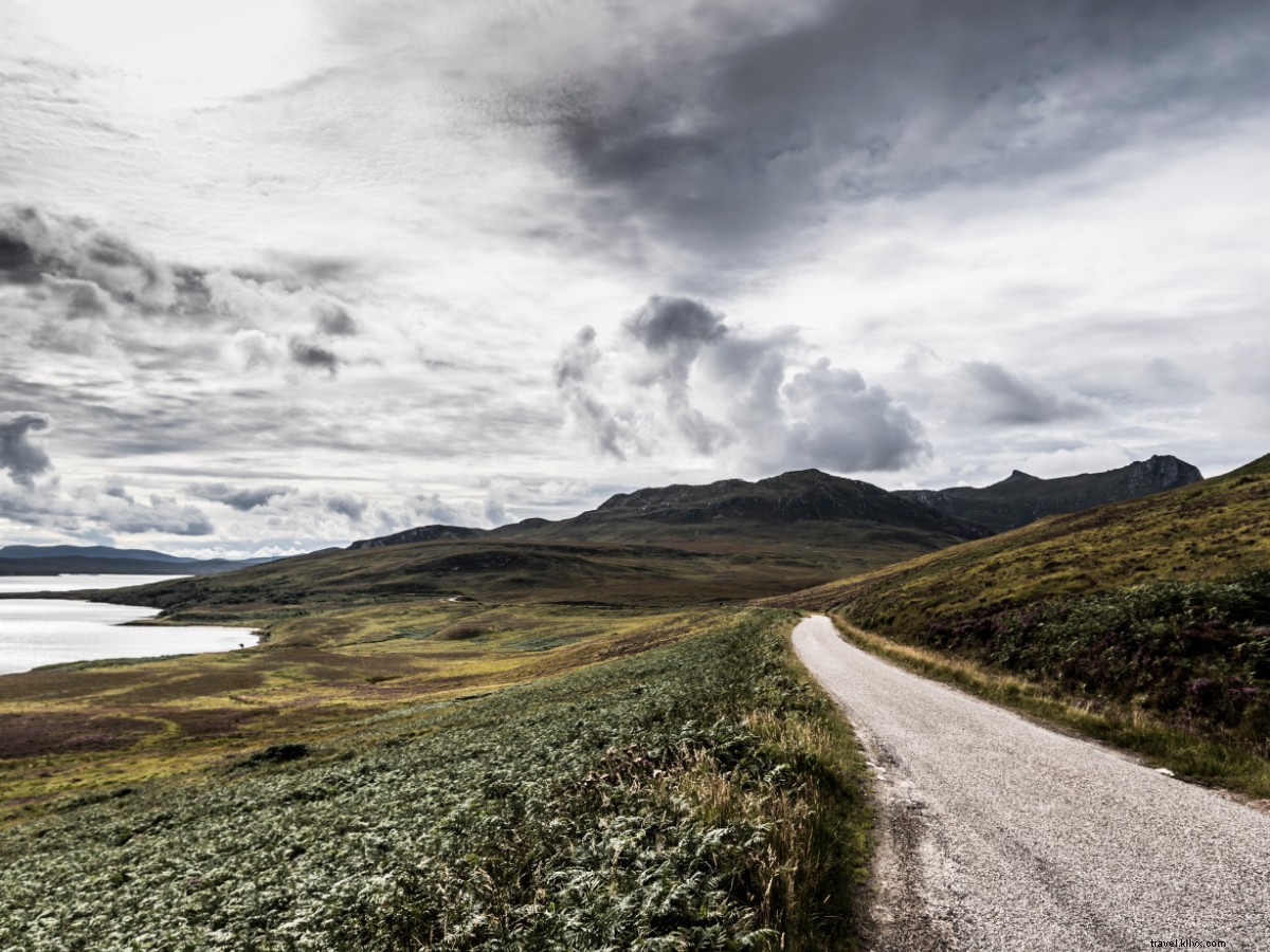 Tomarás la carretera principal en el norte de Escocia